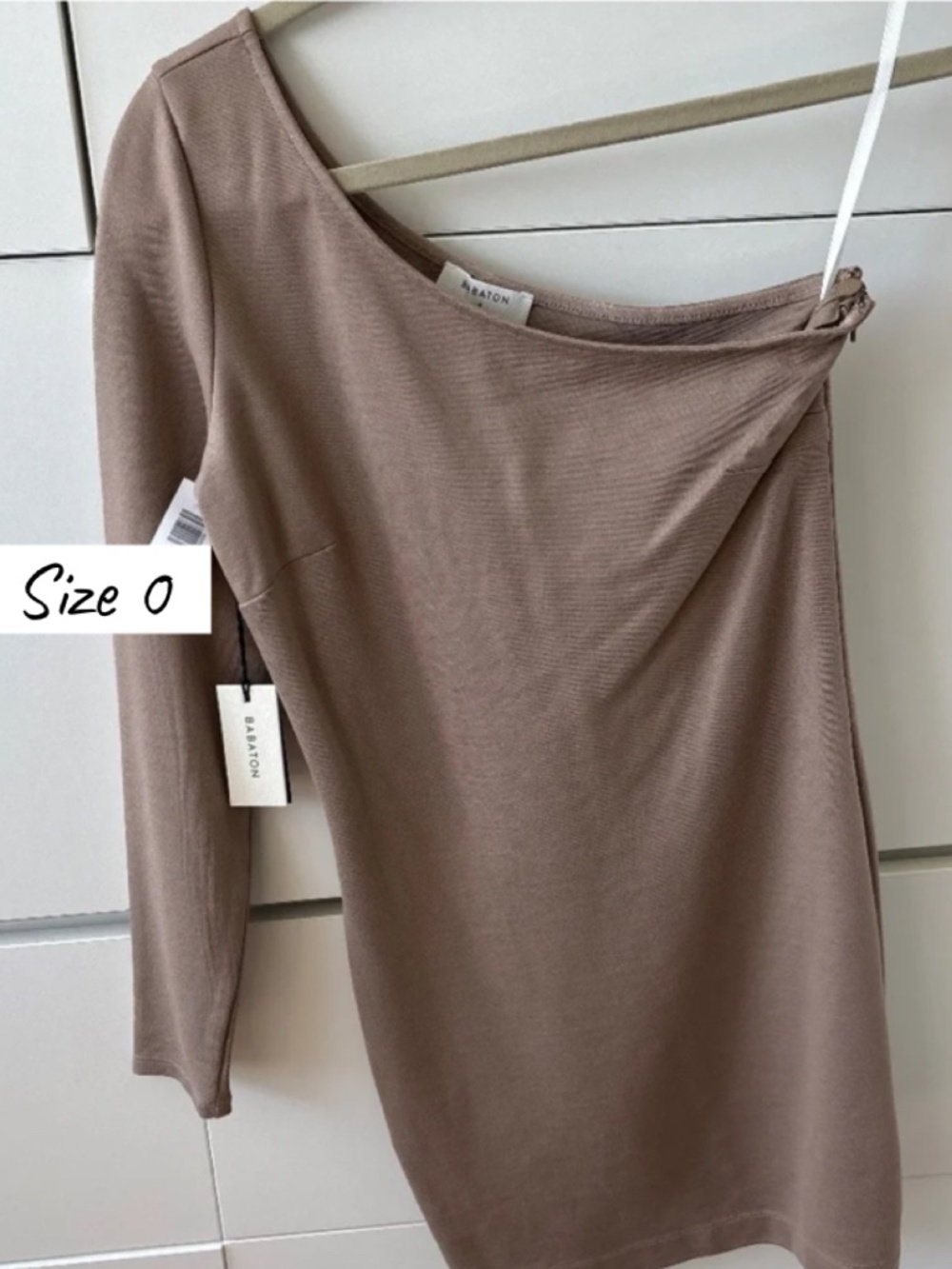 NWT Babaton Aritzia Colby Blazer Dress Clay Mask Size 0